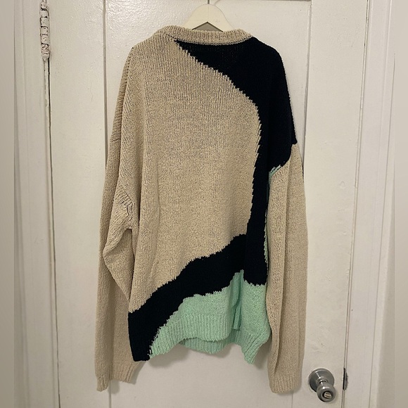 YOKE Tokyo crewneck cotton sweater SZ 3/ US L - Picture 3 of 5